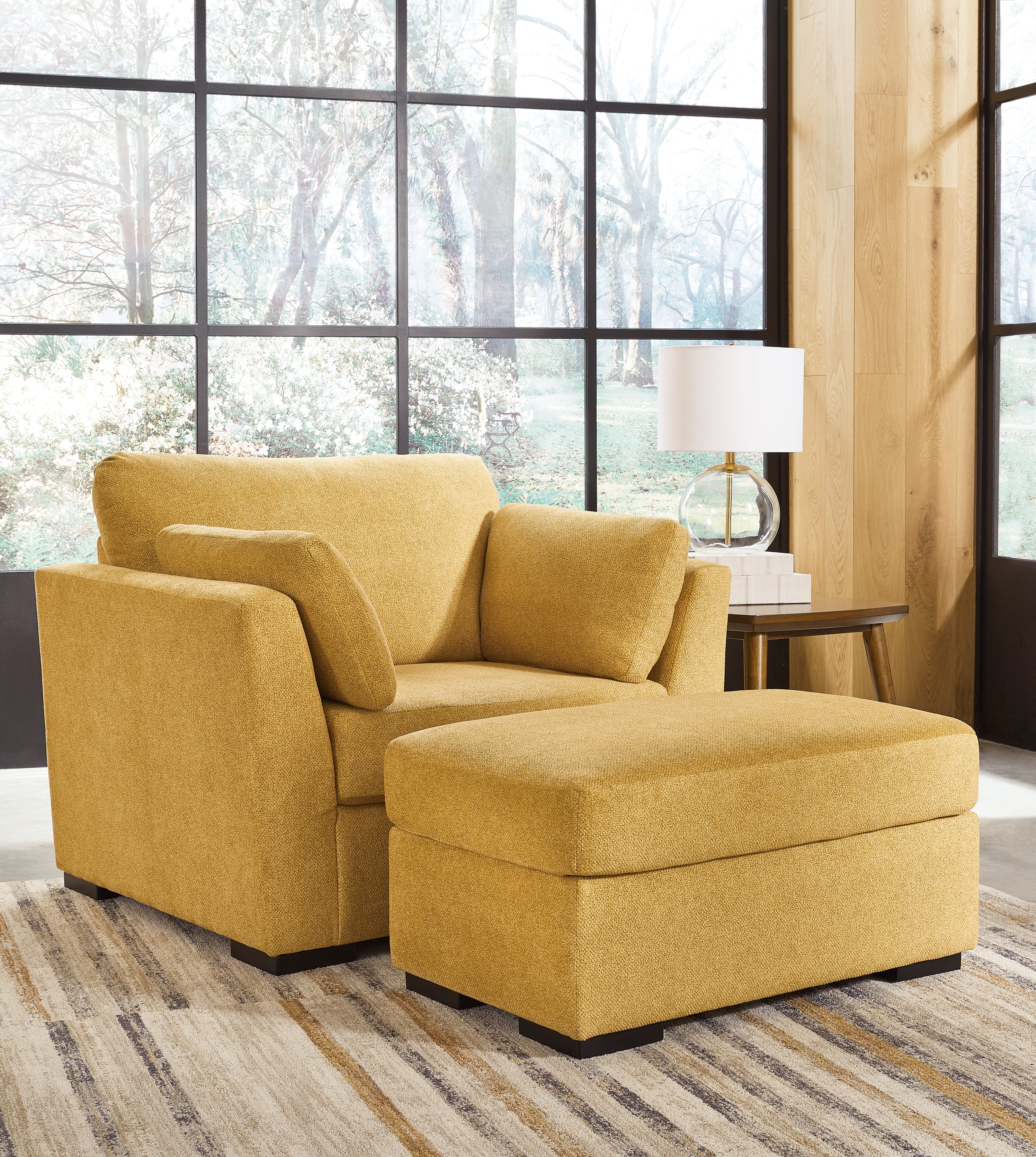 Diamond Furniture - Ashley Furniture - Keerwick Oversized Chair and Ottoman - Oversized Chair and Ottoman - 67506U2