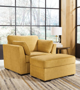 Diamond Furniture - Ashley Furniture - Keerwick Oversized Chair and Ottoman - Oversized Chair and Ottoman - 67506U2