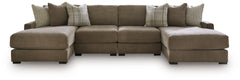 Camellia-Court 4-Piece Double Chaise Sectional