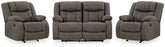 Diamond Furniture - Ashley Furniture - First Base Reclining Loveseat and 2 Recliners - Reclining Loveseat and 2 Recliners - 68804U3