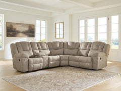 Diamond Furniture - Ashley Furniture - Pearce-Pike 3-Piece Reclining Sectional with Console - 3-Piece Reclining Sectional with Console - PC69205S1