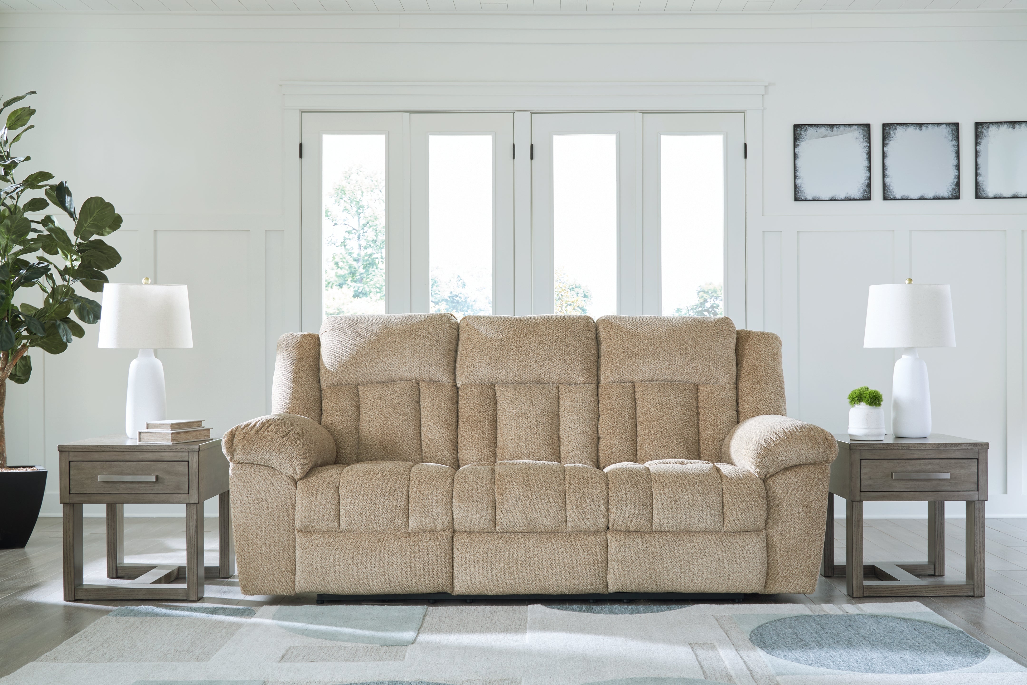Diamond Furniture - Ashley Furniture - Tip-Off Power Reclining Sofa - PWR REC Sofa with ADJ Headrest - 6930515