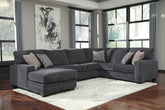 Diamond Furniture - Ashley Furniture - Tracling 3-Piece Sectional with Chaise - RAF 3-Piece Sectional with Chaise - 72600S1