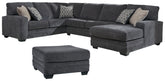 Diamond Furniture - Ashley Furniture - Tracling 3-Piece Sectional with Ottoman - 3-Piece Sectional with Ottoman - 72600U1