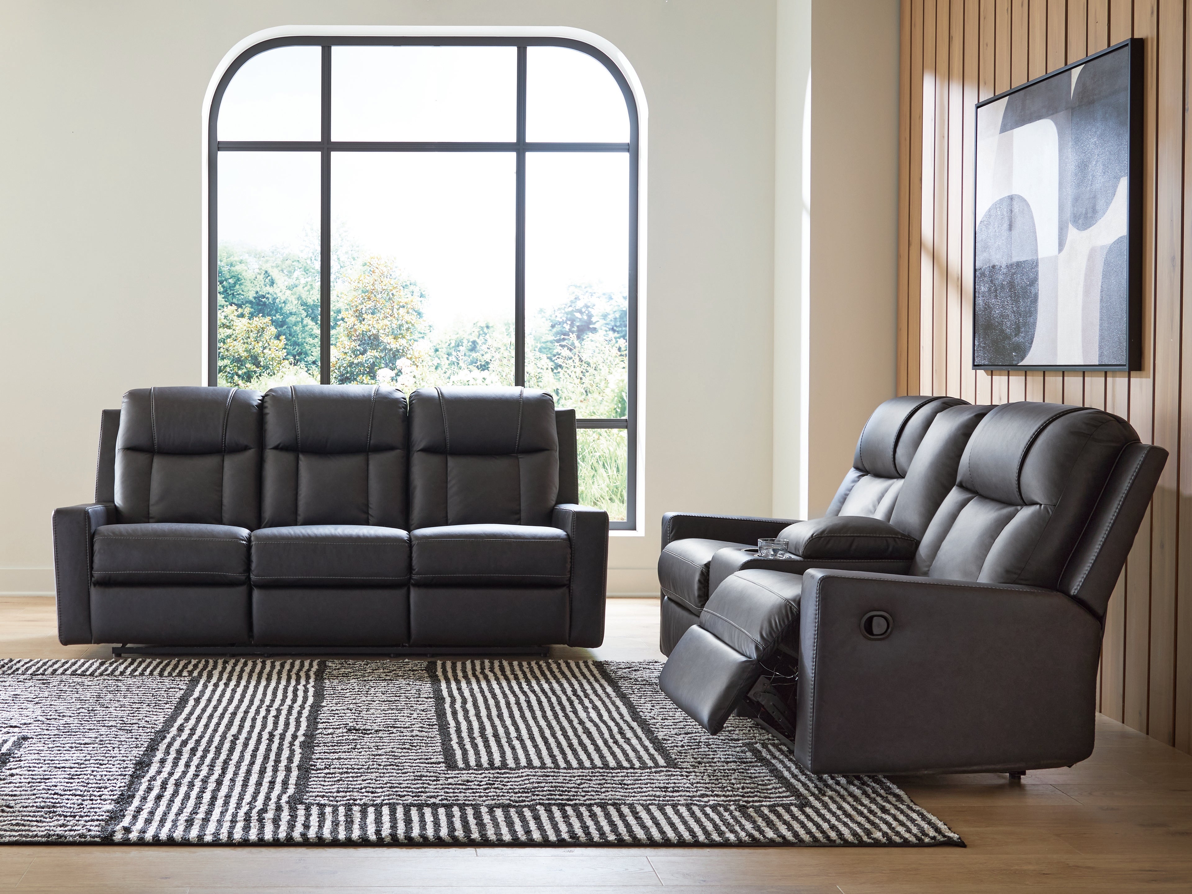Diamond Furniture - Ashley Furniture - Mackmenville Reclining Sofa and Loveseat - Reclining Sofa and Loveseat - 74713U1