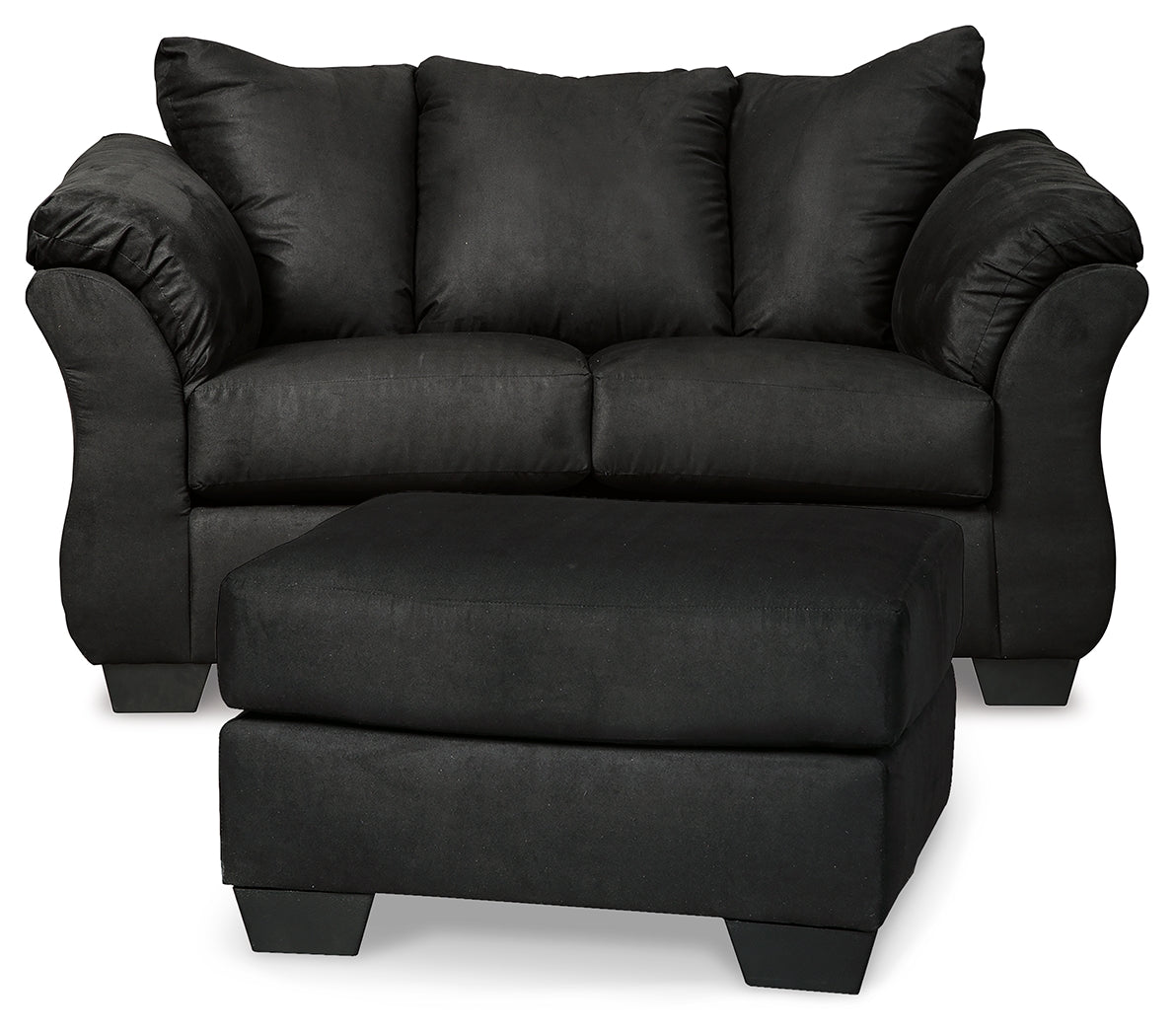 Diamond Furniture - Ashley Furniture - Darcy Loveseat and Ottoman - Loveseat and Ottoman - 75008U6
