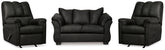 Diamond Furniture - Ashley Furniture - Darcy Loveseat and 2 Recliners - Loveseat and 2 Recliners - 75008U13