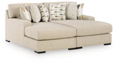 Diamond Furniture - Ashley Furniture - Laurelgrove Super Chaise - RAF Super Chaise / Pebble - 75105S6