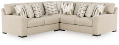 Diamond Furniture - Ashley Furniture - Laurelgrove 3-Piece Sectional - RAF 3-Piece Sectional - 75105S5