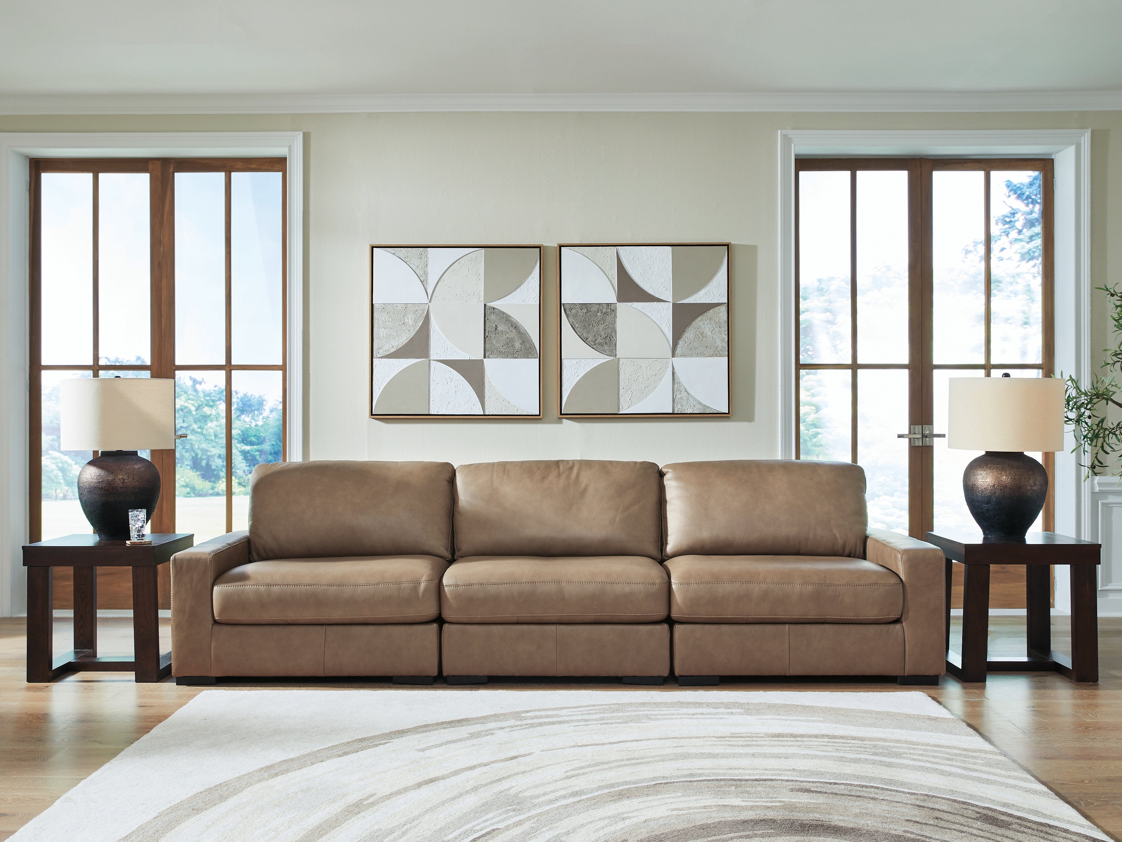 Diamond Furniture - Ashley Furniture - Veronella 3-Piece Sectional Sofa - RAF 3-Piece Sectional Sofa - 76106S2