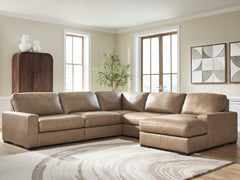 Diamond Furniture - Ashley Furniture - Veronella 5-Piece Sectional with Chaise - RAF 5-Piece Sectional with Chaise - 76106S13
