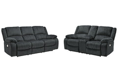 Diamond Furniture - Ashley Furniture - Draycoll Power Reclining Sofa and Loveseat - Power Reclining Sofa and Loveseat - 76504U2