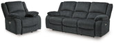Diamond Furniture - Ashley Furniture - Draycoll Power Reclining Sofa and Power Recliner - Power Reclining Sofa and Power Recliner - 76504U11