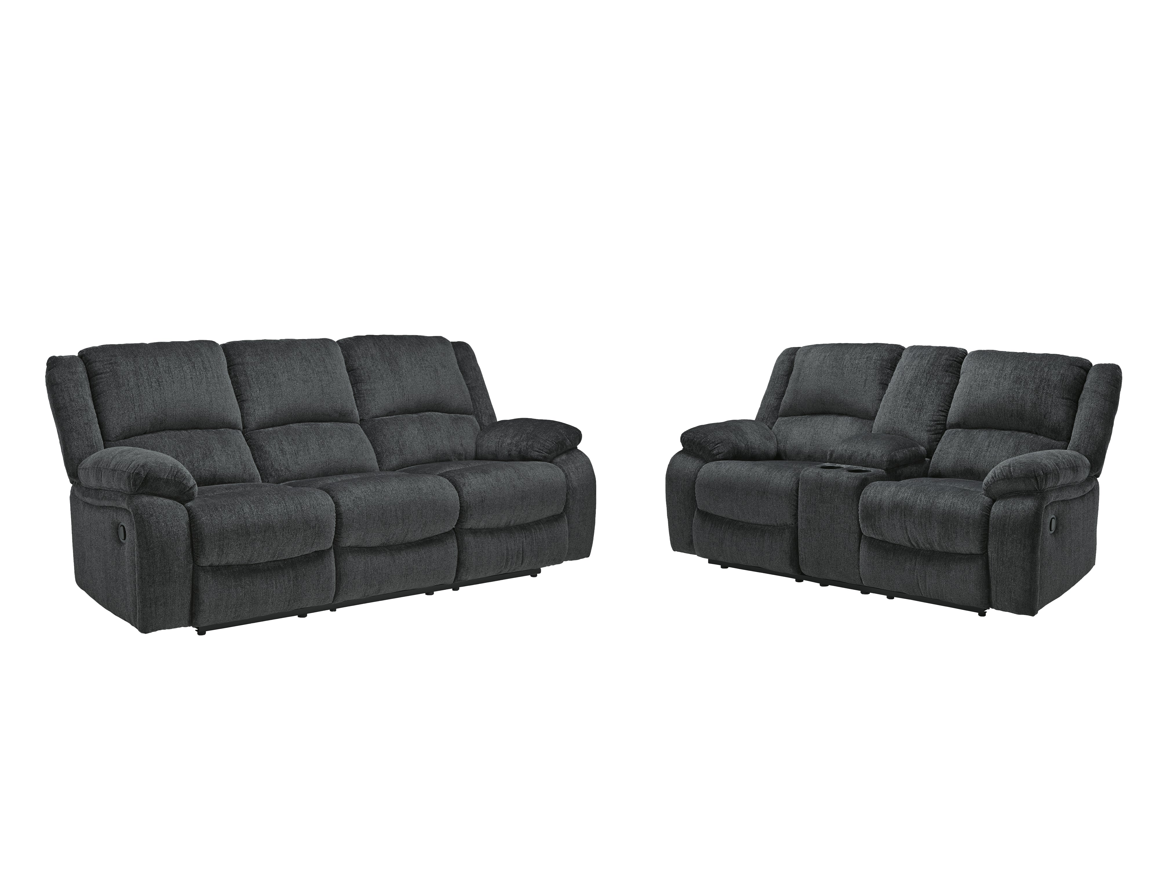 Diamond Furniture - Ashley Furniture - Draycoll Reclining Sofa and Loveseat - Reclining Sofa and Loveseat - 76504U1