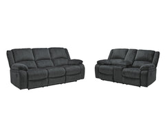 Diamond Furniture - Ashley Furniture - Draycoll Reclining Sofa and Loveseat - Reclining Sofa and Loveseat - 76504U1