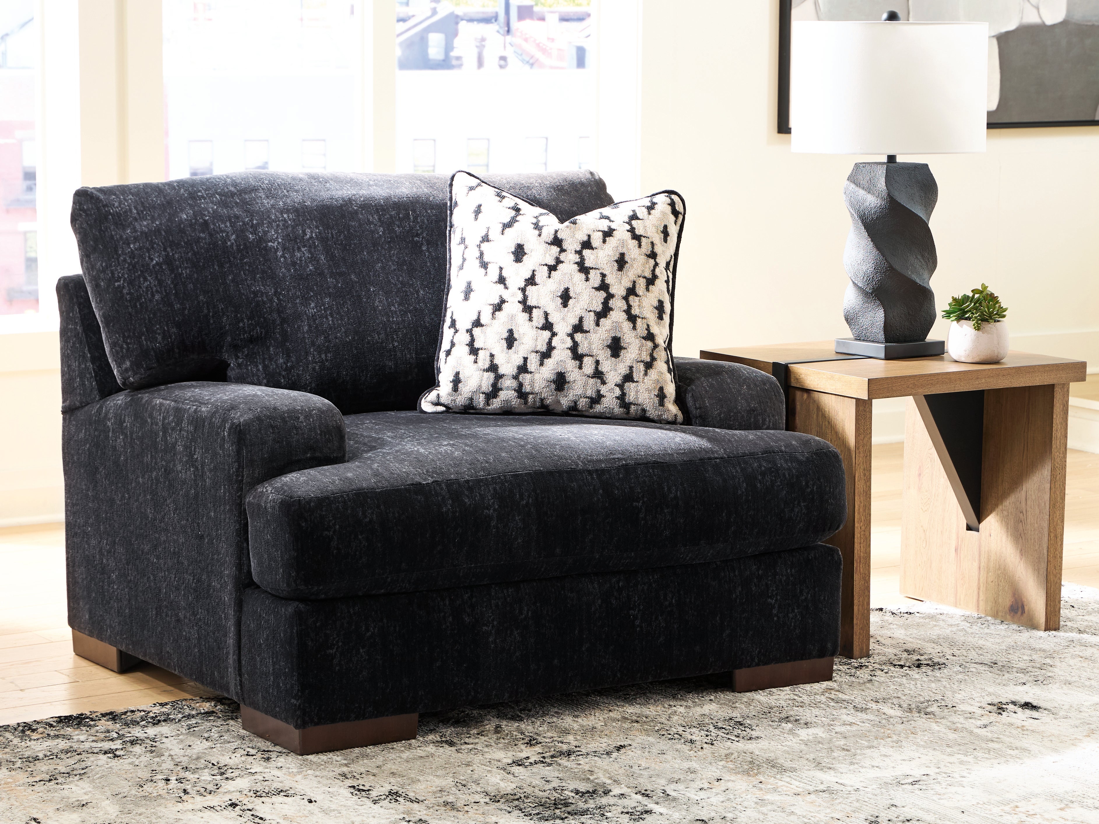 Diamond Furniture - Ashley Furniture - Whitmore Manor Oversized Chair - Chair and a Half - 8040423