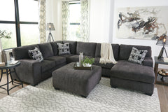 Diamond Furniture - Ashley Furniture - Ballinasloe 3-Piece Sectional and Ottoman - 3-Piece Sectional and Ottoman - 80703U1