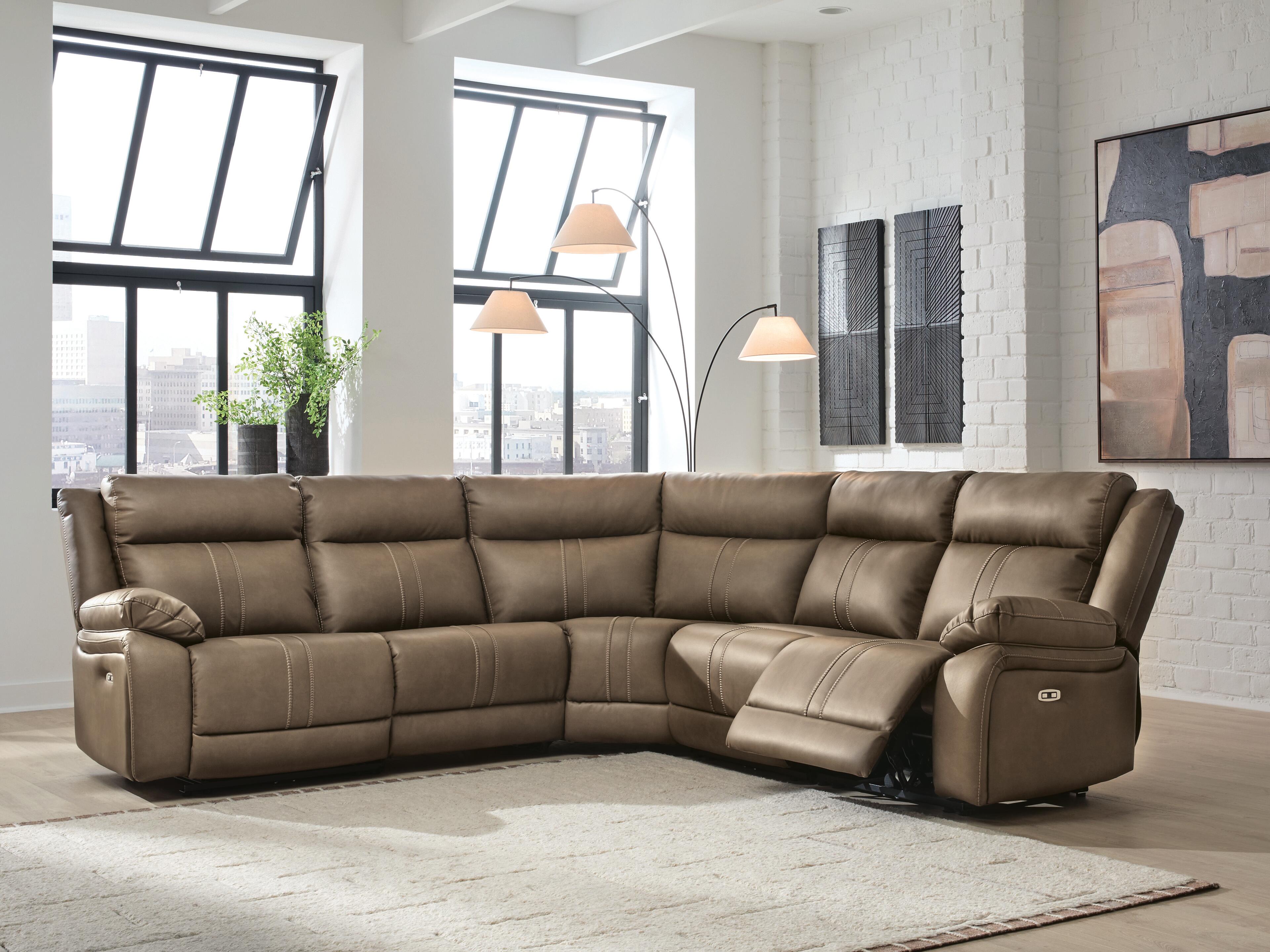 Diamond Furniture - Ashley Furniture - Max-Momentum 5-Piece Power Reclining Sectional - 5-Piece Power Reclining Sectional - PC82305S4