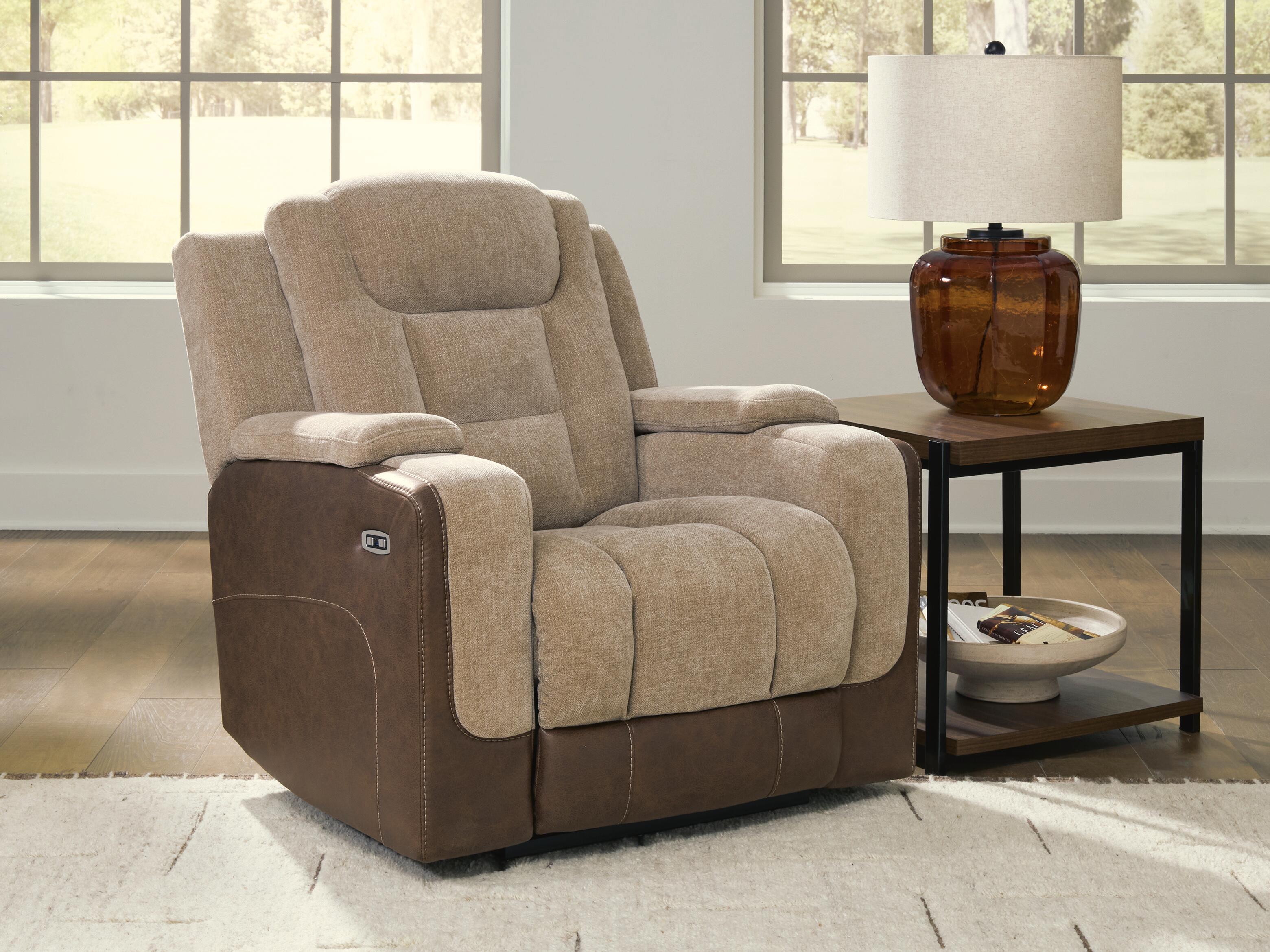 Diamond Furniture - Ashley Furniture - Mixed Motion Power Recliner - PWR Recliner/ADJ Headrest - PC8350413