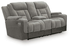 Mixed Motion Power Reclining Loveseat with Console