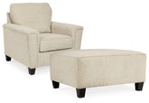 Diamond Furniture - Ashley Furniture - Abinger Chair and Oversized Ottoman - Chair and Oversized Ottoman - 83904U7