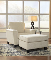 Diamond Furniture - Ashley Furniture - Abinger Chair and Ottoman - Chair and Ottoman - 83904U4