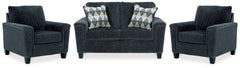 Diamond Furniture - Ashley Furniture - Abinger Loveseat and 2 Chairs - Loveseat and 2 Chairs - 83905U5