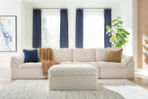 Diamond Furniture - Ashley Furniture - Fannin 4-Piece Sectional with Ottoman - RAF 4-Piece Sectional with Ottoman - PC84304S1