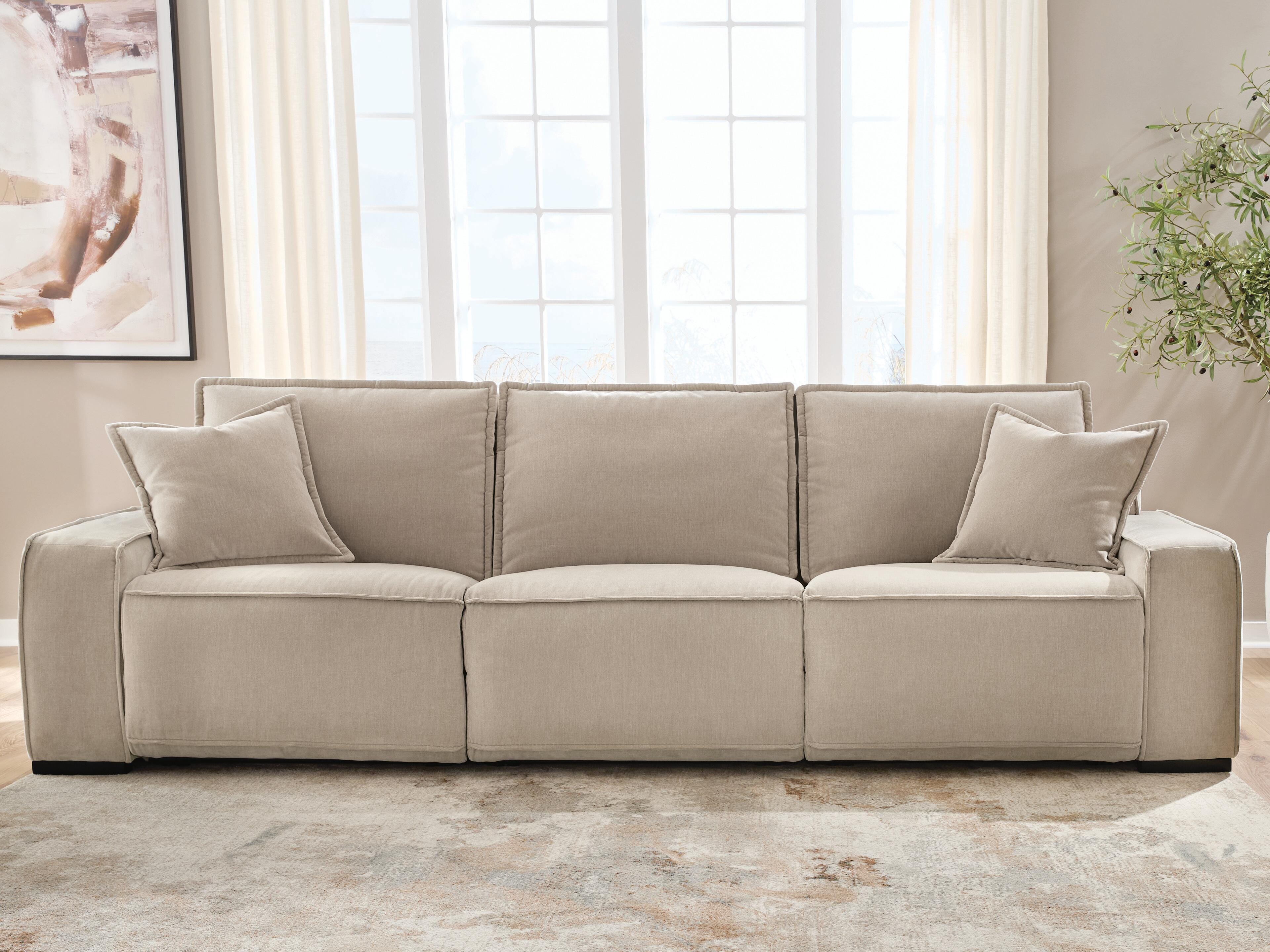 Diamond Furniture - Ashley Furniture - Carceri 3-Piece Power Sectional Reclining Sofa - 3-Piece Power Sectional Reclining Sofa - 87003S3