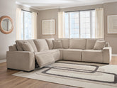 Diamond Furniture - Ashley Furniture - Carceri 5-Piece Power Sectional Reclining Sofa - 5-Piece Power Sectional Reclining Sofa - 87003S4