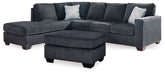 Diamond Furniture - Ashley Furniture - Altari 2-Piece Sectional with Chaise and Ottoman - 2-Piece Sectional with Chaise and Ottoman - 87213U11