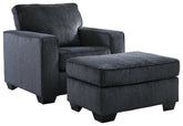 Diamond Furniture - Ashley Furniture - Altari Chair and Ottoman - Chair and Ottoman - 87213U2