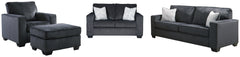 Diamond Furniture - Ashley Furniture - Altari Sofa, Loveseat, Chair and Ottoman - Sofa, Loveseat, Chair and Ottoman - 87213U8