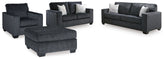 Diamond Furniture - Ashley Furniture - Altari Queen Sofa Sleeper, Loveseat, Chair and Oversized Ottoman - Queen Sofa Sleeper, Loveseat, Chair and Oversized Ottoman - 87213U12