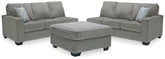 Diamond Furniture - Ashley Furniture - Altari 2-Piece Sectional with Ottoman - 2-Piece Sectional with Ottoman - 87214U3