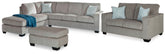 Diamond Furniture - Ashley Furniture - Altari 2-Piece Sectional with Chaise, Loveseat and Ottoman - 2-Piece Sectional with Chaise, Loveseat and Ottoman - 87214U5