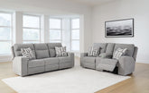 Diamond Furniture - Ashley Furniture - Biscoe Power Reclining Sofa and Loveseat - Power Reclining Sofa and Loveseat - 90503U1