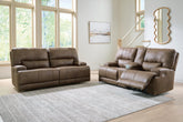 Diamond Furniture - Ashley Furniture - Beckley Place Power Reclining Sofa and Loveseat - Power Reclining Sofa and Loveseat - PC91802U1