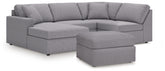 Diamond Furniture - Ashley Furniture - Modmax 4-Piece Sectional and Oversized Accent Ottoman - 4-Piece Sectional and Oversized Accent Ottoman - 92104U27