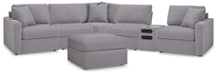 Diamond Furniture - Ashley Furniture - Modmax 6-Piece Sectional and Oversized Accent Ottoman - 6-Piece Sectional and Oversized Accent Ottoman - 92104U25