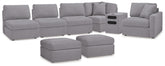 Diamond Furniture - Ashley Furniture - Modmax 6-Piece Sectional and 2 Ottomans - 6-Piece Sectional and 2 Ottomans - 92104U8