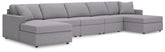 Diamond Furniture - Ashley Furniture - Modmax 5-Piece Double Chaise Sectional - 5-Piece Double Chaise Sectional - 92104S125