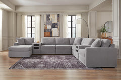 Modmax 8-Piece Sectional with Storage Chaise and Audio Consoles