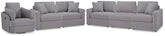 Diamond Furniture - Ashley Furniture - Modmax 3-Piece Sectional Sofa, 2-Piece Sectional Loveseat and Swivel Glider Recliner - 3-Piece Sectional Sofa, 2-Piece Sectional Loveseat and Swivel Glider Recliner - 92104U21