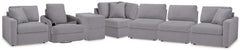 Diamond Furniture - Ashley Furniture - Modmax 6-Piece Sectional and Swivel Glider Recliner - 6-Piece Sectional and Swivel Glider Recliner - 92104U17