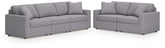 Diamond Furniture - Ashley Furniture - Modmax 3-Piece Sectional Sofa and 2-Piece Sectional Loveseat - 3-Piece Sectional Sofa and 2-Piece Sectional Loveseat - 92104U20