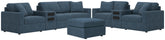 Diamond Furniture - Ashley Furniture - Modmax 4-Piece Sectional Sofa, 3-Piece Sectional Loveseat and Ottoman - 4-Piece Sectional Sofa, 3-Piece Sectional Loveseat and Ottoman - 92121U25