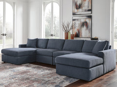 Diamond Furniture - Ashley Furniture - Modmax 4-Piece Double Storage Chaise Sectional - RAF 4-Piece Double Storage Chaise Sectional - 92121S80