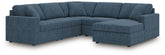 Diamond Furniture - Ashley Furniture - Modmax 5-Piece Sectional with Chaise - RAF 5-Piece Sectional with Chaise - 92121S68