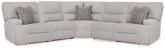 Diamond Furniture - Ashley Furniture - Acklen Place 5-Piece Power Reclining Sectional - 5-Piece Power Reclining Sectional - 93605S3